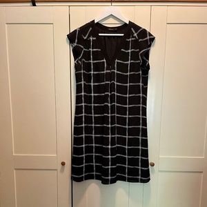 Reitmans Black & White Shift Dress Size L